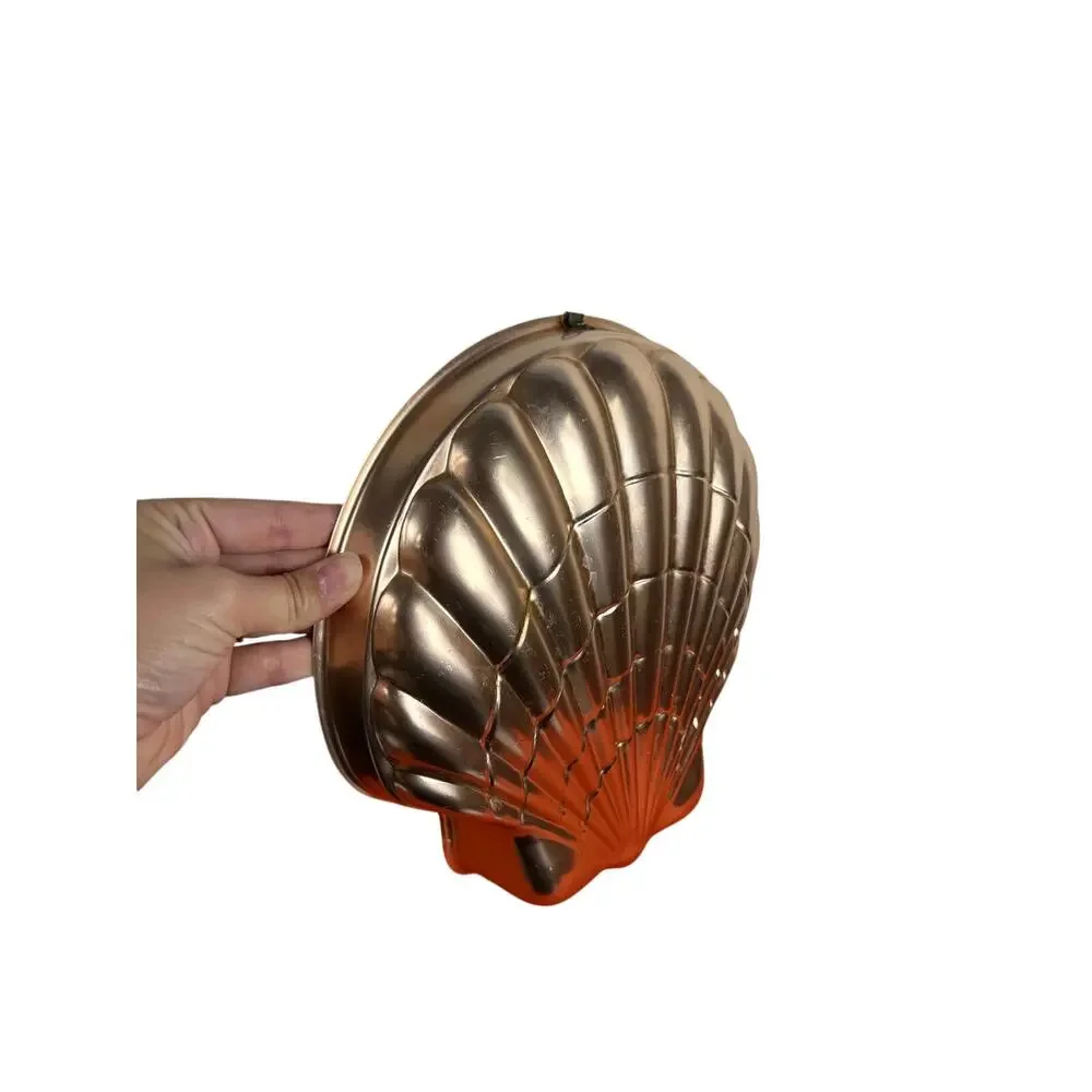 American Vintage Hanging Copper Mold- Seashell- Some wear- 10x10- Coastal